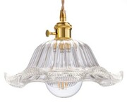 Lampa wisząca sufitowa szklana FLOWER przezroczysta