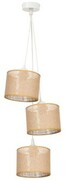 Lampa wisząca biała TRIO juta kaszmir