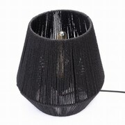 Lampa stołowa stojąca strunowa pleciona BOHO czarna
