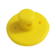 Uchwyt kablowy silikonowy ozdobny żółty