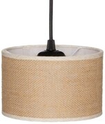 Lampa wisząca z abażurem BOHO juta walec 25cm ZLA7230