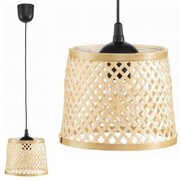 Lampa wisząca BOHO bambusowa walec TH2B 20cm