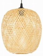 Lampa wisząca czarna BOHO bambusowa 30cm TH11