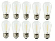 Pakiet 10 szt żarówka LED E27 1W S14 girlandowa