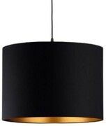 Lampa wisząca z abażurem ażurowa ORO Deluxe czarna 25cm ZLA7229