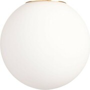 Klosz szklany Milano Gold mleczny biały