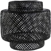 Klosz do lampy BOHO bambusowy czarny 38cm TH26