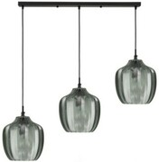 Lampa wisząca listwa potrójna Chevron szałwiowa