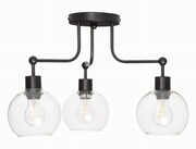 Lampa sufitowa żyrandol 3 klosze Venus przezroczyste