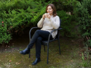 Krzesło tarasowe Sottile czarny technorattan