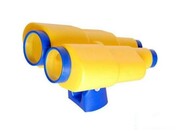 Kolorowa lornetka do domków na plac zabaw dla dzieci żółta