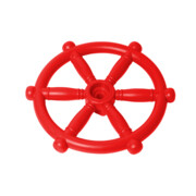 Koło sterownicze dla dziecka na plac zabaw czerwone