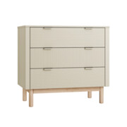 Komoda MILOO 3 szuflady - kolor szampański