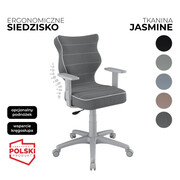 Krzesło obrotowe młodzieżowe Duo Jasmine – Szara konstrukcja | Wybór koloru siedziska