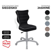 Krzesło obrotowe dla dziecka Petit Jasmine – Szara konstrukcja | Wybór koloru siedziska