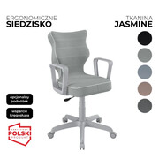 Krzesło obrotowe dla dziecka Norm Jasmine – Szara konstrukcja | Wybór koloru siedziska