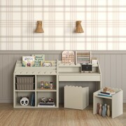 Zestaw mebli dziecięcych Book NooK Latte - biurko, regał, krzesełka