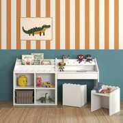 Zestaw mebli dziecięcych Book NooK Snow - biurko, regał, krzesełka