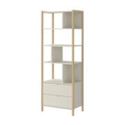 Regał młodzieżowy VERSA TALL latte / drewno