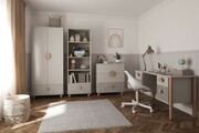 Zestaw mebli młodzieżowych Cozy LOFT Junior kaszmir - szafa, regał, komoda, biurko