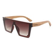 Drewniane okulary przeciwsłoneczne Niwatch Aries Brown