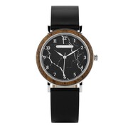 Damski zegarek Niwatch Classic - czarny motyw marmuru