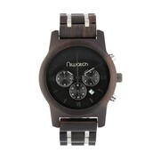 Męski zegarek drewniany Niwatch CHRONO - HEBAN - na bransolecie