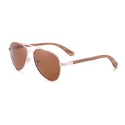 Drewniane okulary przeciwsłoneczne Niwatch Musca Brown