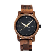 Zegarek drewniany Niwatch COLOUR z datownikiem - TIGERWOOD