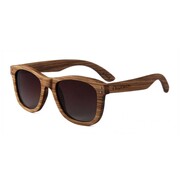 Drewniane okulary przeciwsłoneczne Niwatch Gemini Brown