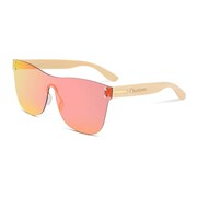 Drewniane okulary przeciwsłoneczne Niwatch Pavo Orange