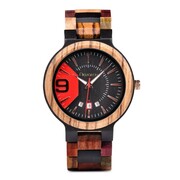Zegarek drewniany Niwatch COLOUR z datownikiem