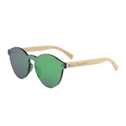 Drewniane okulary przeciwsłoneczne Niwatch Cassiopeia Green Mirror & Bamboo