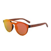 Drewniane okulary przeciwsłoneczne Niwatch Volans Orange Mirror