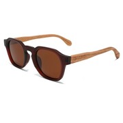 Drewniane okulary przeciwsłoneczne Niwatch Lira Brown