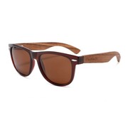 Drewniane okulary przeciwsłoneczne Niwatch Hydrus Brown