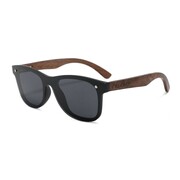 Drewniane okulary przeciwsłoneczne Niwatch Orion Black - orzech