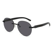 Drewniane okulary przeciwsłoneczne Niwatch Leo Black