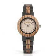 Damski zegarek drewniany Niwatch BASIC na dwukolorowej bransolecie