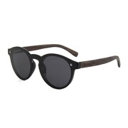Drewniane okulary przeciwsłoneczne Niwatch Cassiopeia Black & Heban