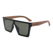 Drewniane okulary przeciwsłoneczne Niwatch Aries Black