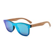 Drewniane okulary przeciwsłoneczne Niwatch Orion Green Mirror