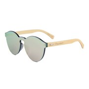 Drewniane okulary przeciwsłoneczne Niwatch Cassiopeia Light Silver Mirror & Bamboo