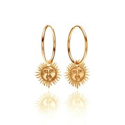 Kolczyki koła słońce boho