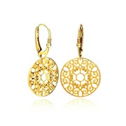 Kolczyki kółka ażurowe