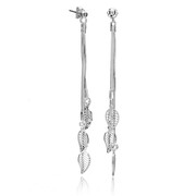 Długie kolczyki z listkami