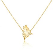 Naszyjnik z zawieszką wilk