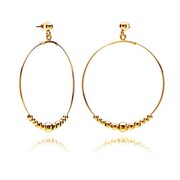 Kolczyki koła z kulkami