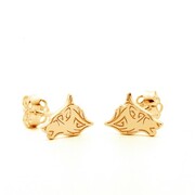 Kolczyki sztyfty wilki