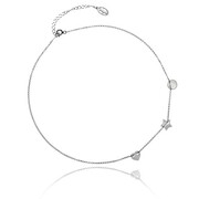 Choker kółeczko - gwiazdka - serduszko